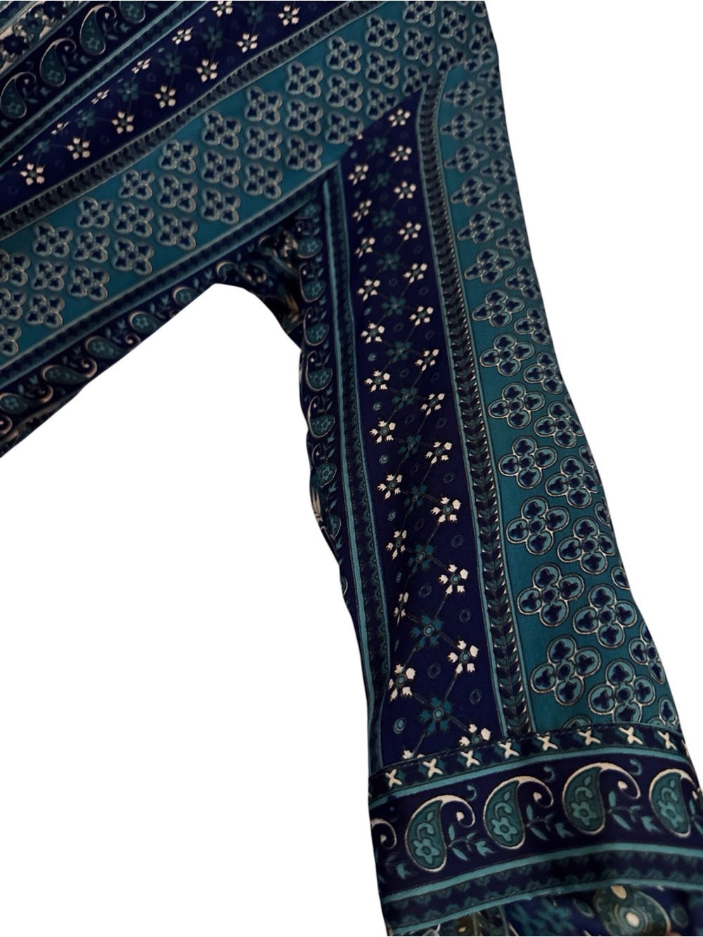 Blue & Teal Patterned Tunic Top - Picture 4 of 7
